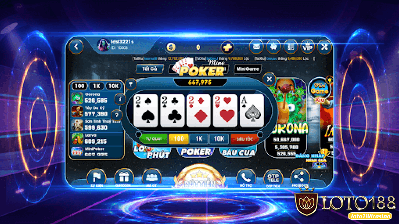 Tài xỉu đổi thưởng tại Loto188